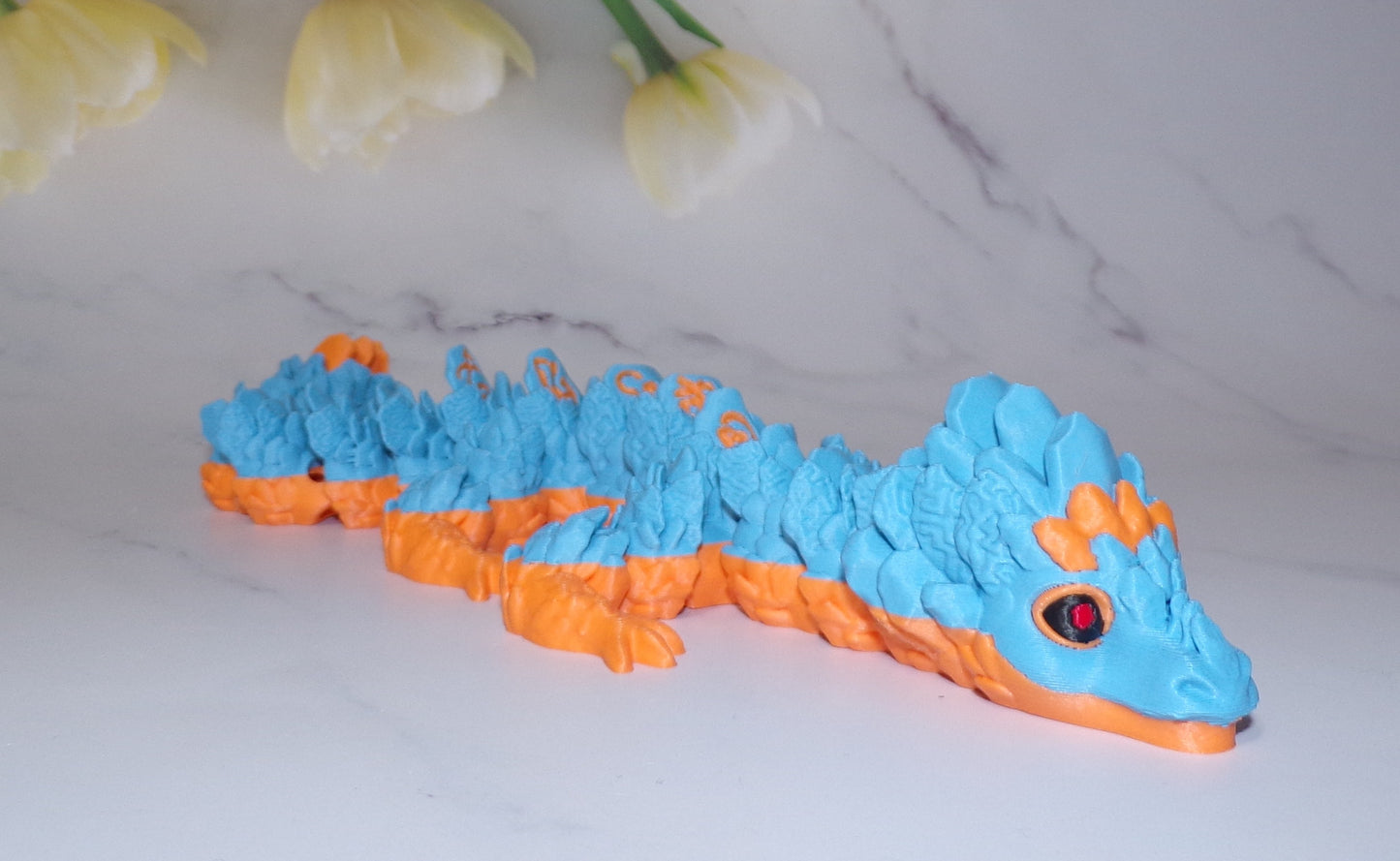 Atlantean Dragon or Baby Atlantean Dragon 3d Printed Articulated Flexi Fidget
