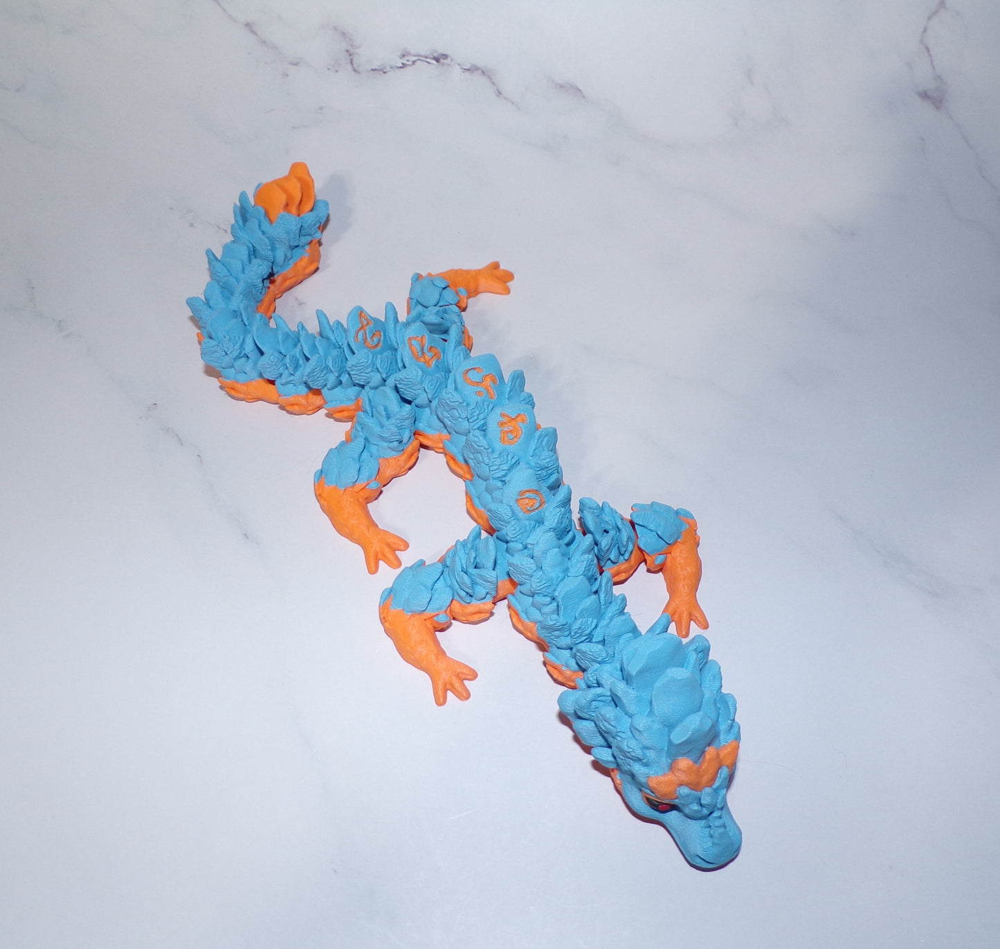Atlantean Dragon or Baby Atlantean Dragon 3d Printed Articulated Flexi Fidget