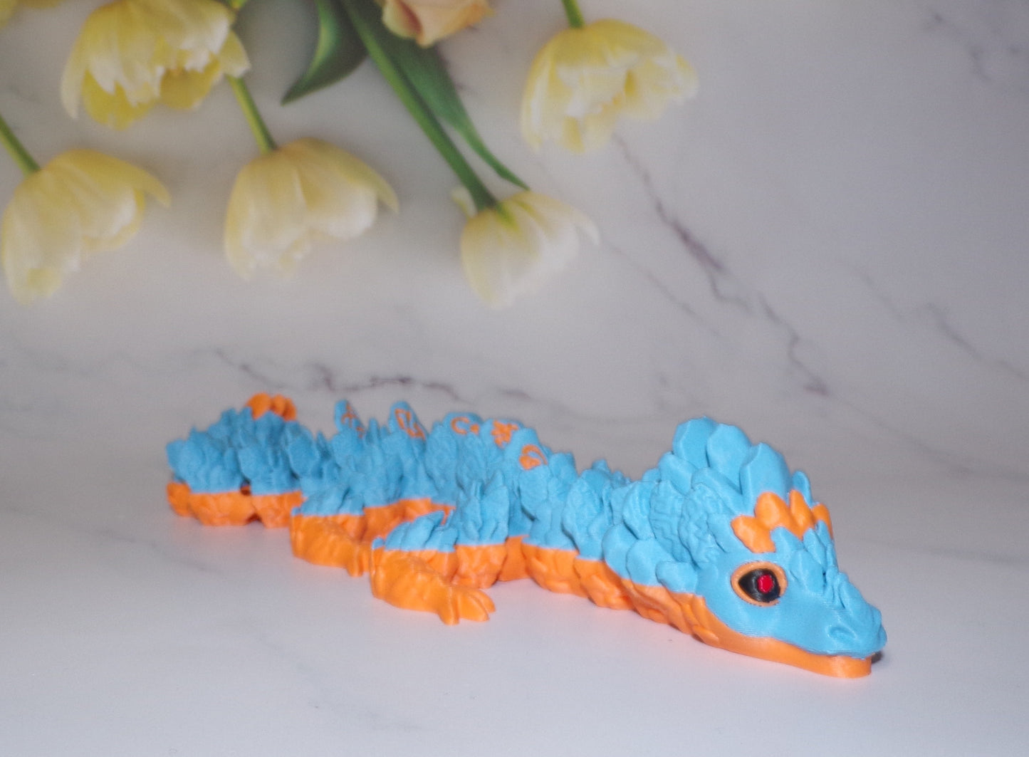 Atlantean Dragon or Baby Atlantean Dragon 3d Printed Articulated Flexi Fidget
