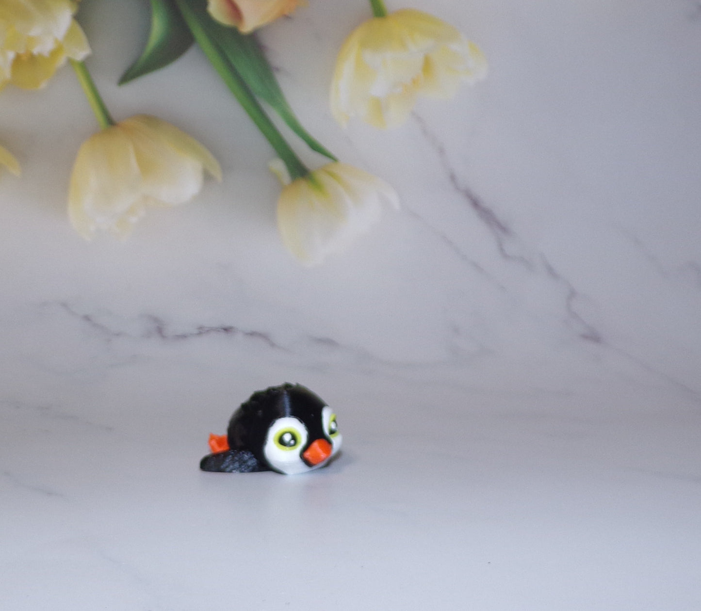 Penguins, Owl, Flamingo, Peacock or Butterfly Puff Articulated 3d Printed Figurine - Wonderland 3D Printing