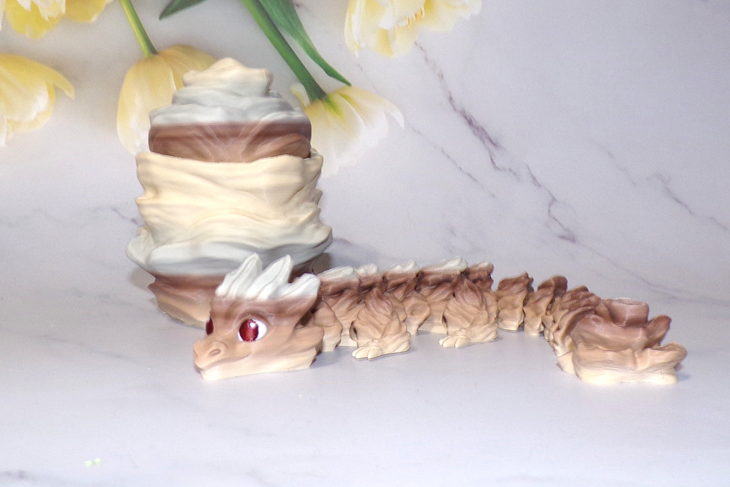 Baby Geo Dragon 3d Printed Articulated Flexi Fidget