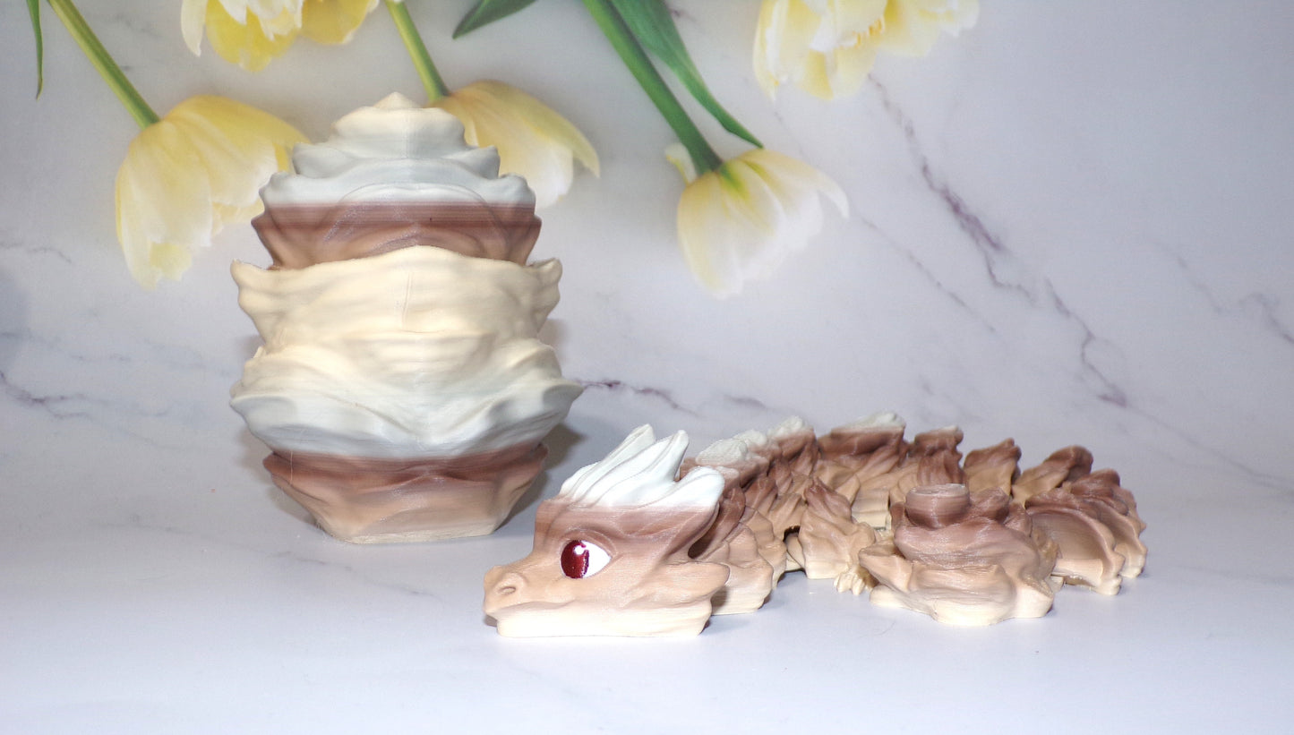Baby Geo Dragon 3d Printed Articulated Flexi Fidget