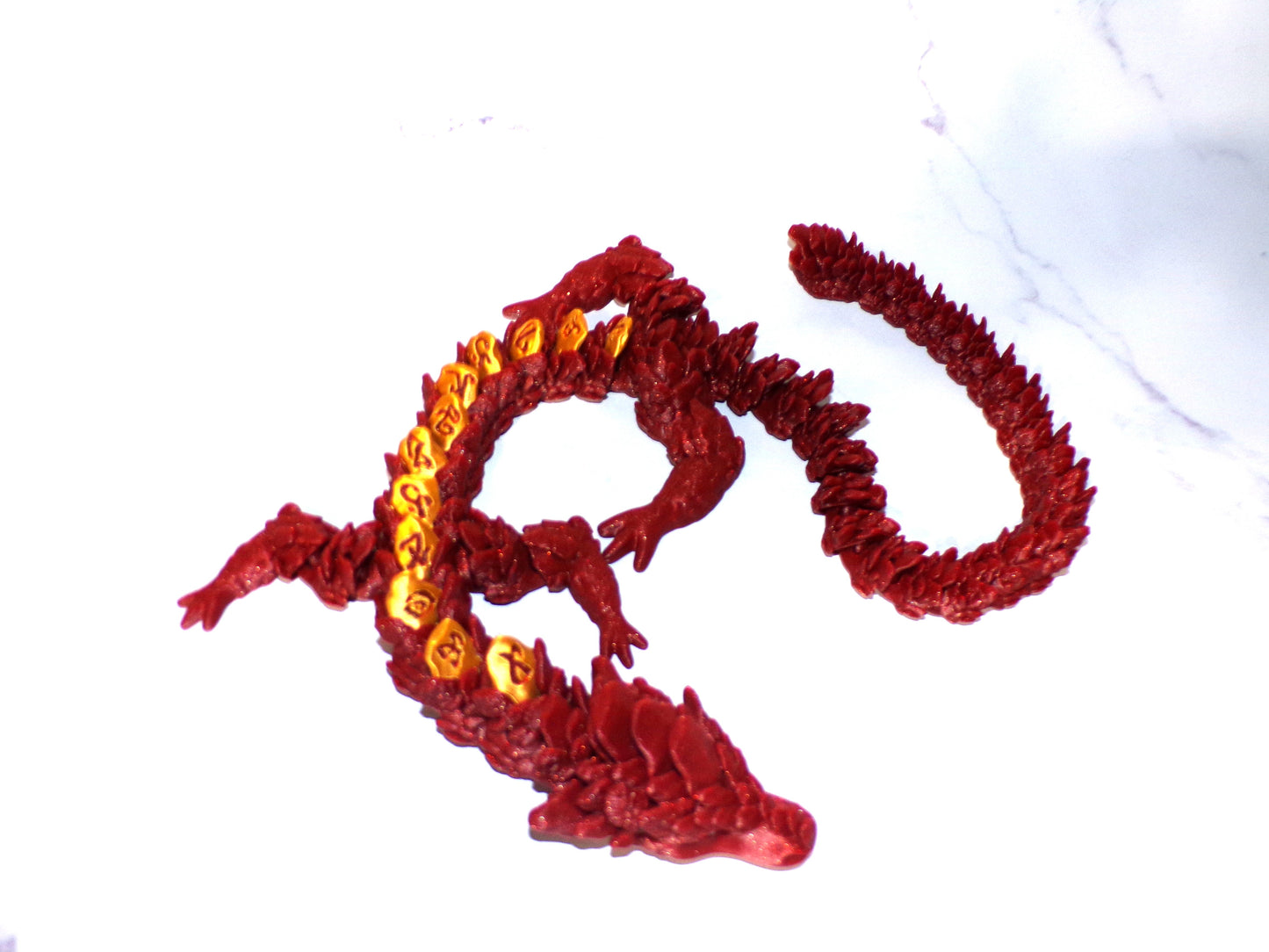 Atlantean Dragon or Baby Atlantean Dragon 3d Printed Articulated Flexi Fidget