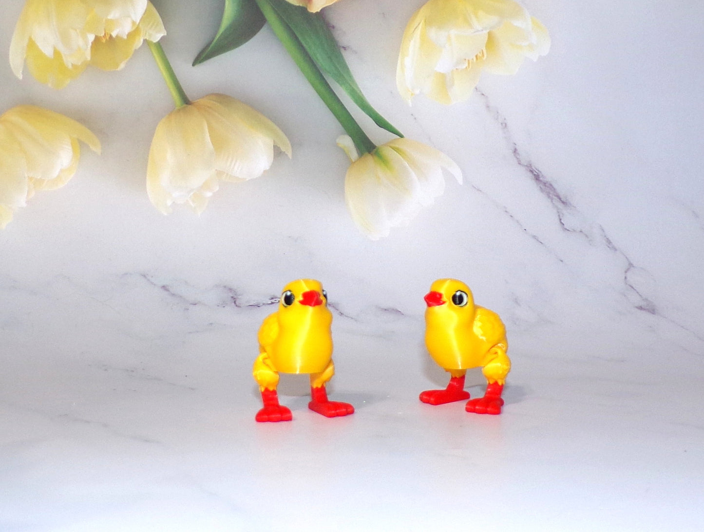 Hen and Chick 3D Printed Articulated Flexi Fidget Figurine