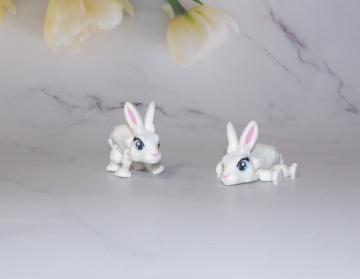 Rabbit 3D Printed Articulated Flexi Fidget Figurine