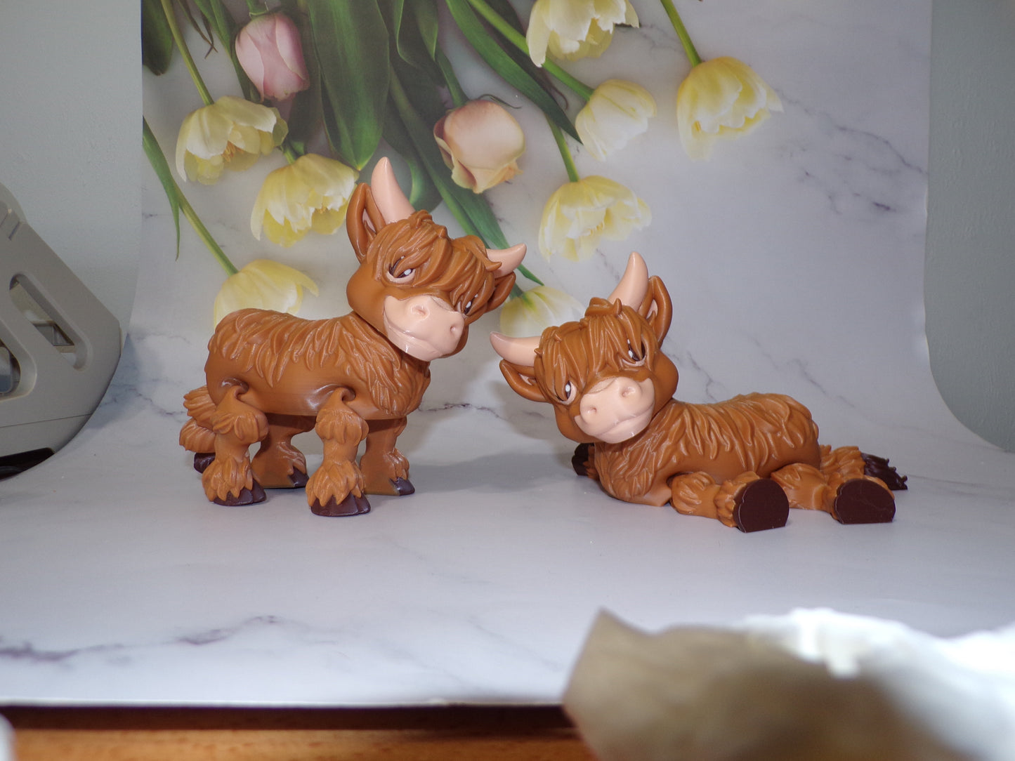 Highland Cow 3D Printed Articulated Flexi Fidget Figurine