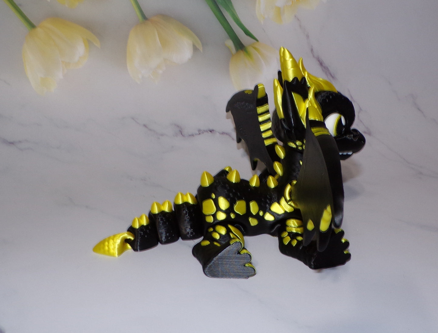 Western Dragon 3D Printed Articulated Flexi Fidget Figurine