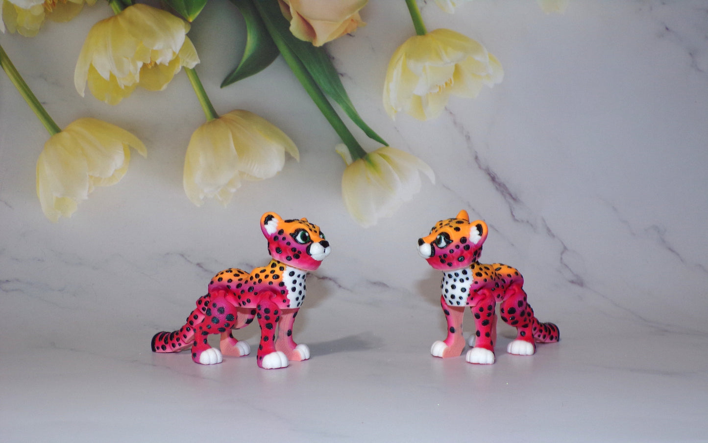 Cheetah 3D Printed Articulated Flexi Fidget Figurine