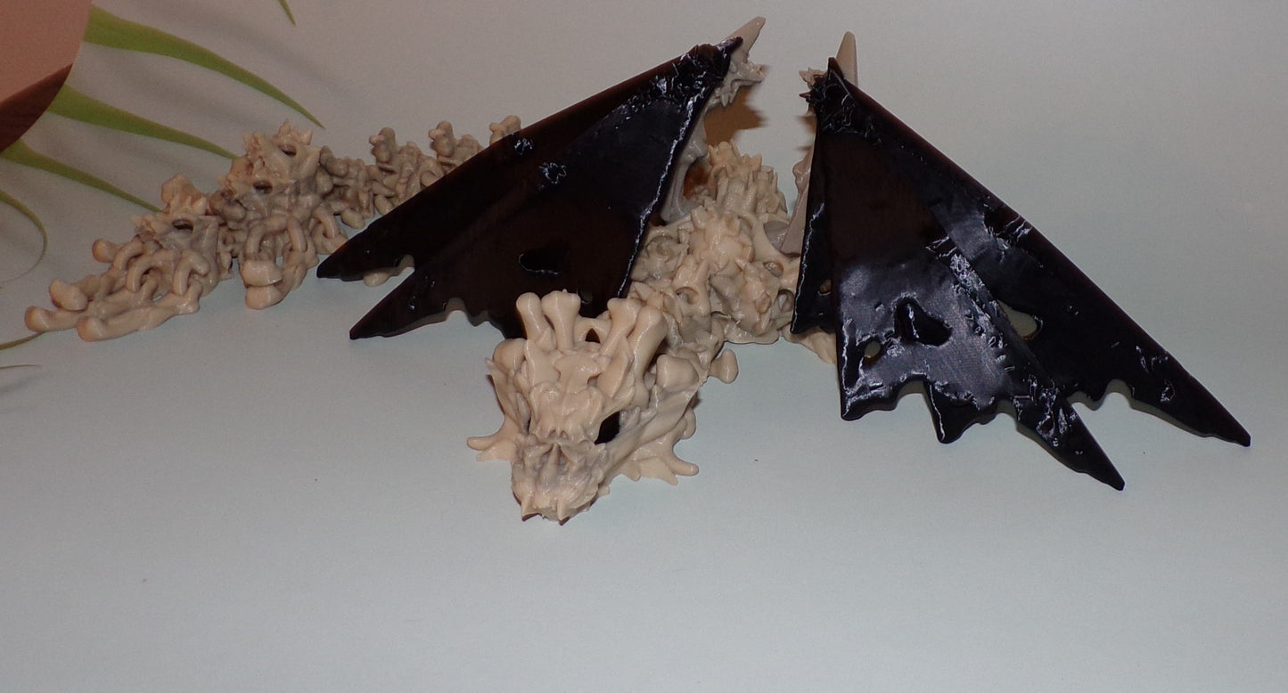 Hollow Dragon 3d Printed Articulated Figurine - Wonderland 3D Printing