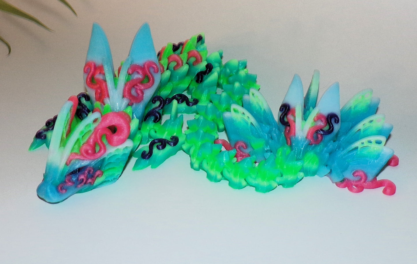 Elegant Butterfly Dragon 3D Printed Articulated Figurine - Wonderland 3D Printing