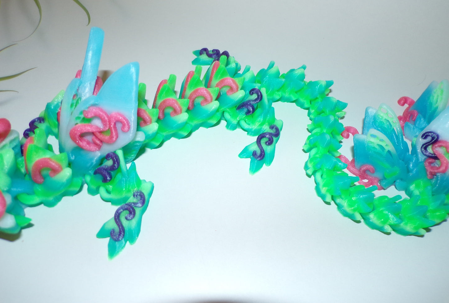 Elegant Butterfly Dragon 3D Printed Articulated Figurine - Wonderland 3D Printing