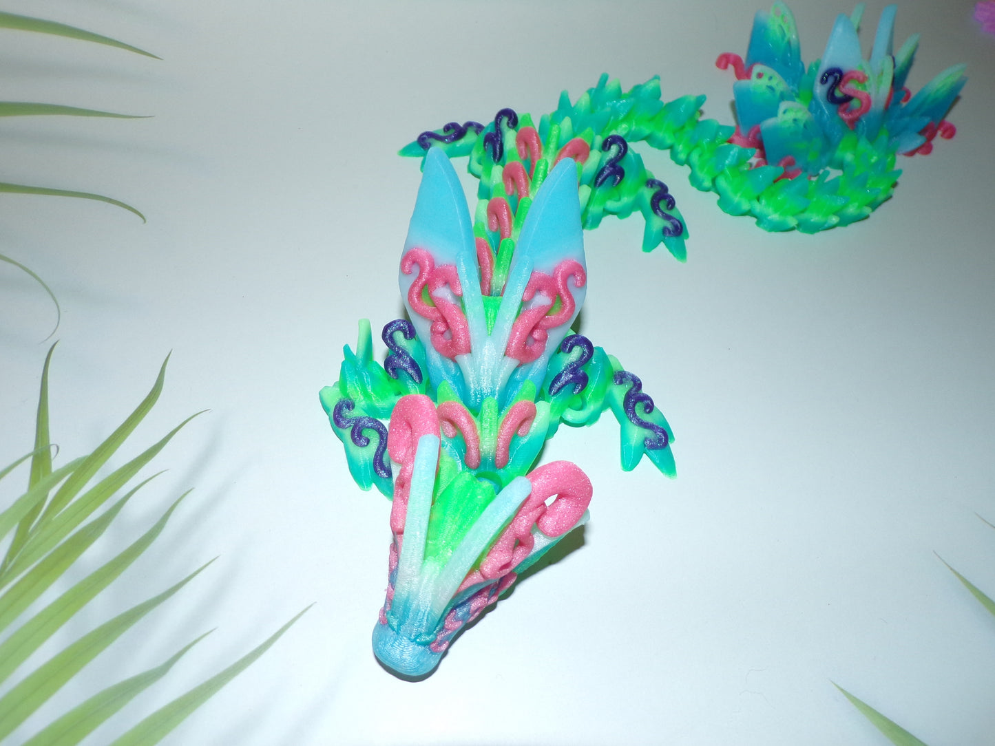 Elegant Butterfly Dragon 3D Printed Articulated Figurine - Wonderland 3D Printing