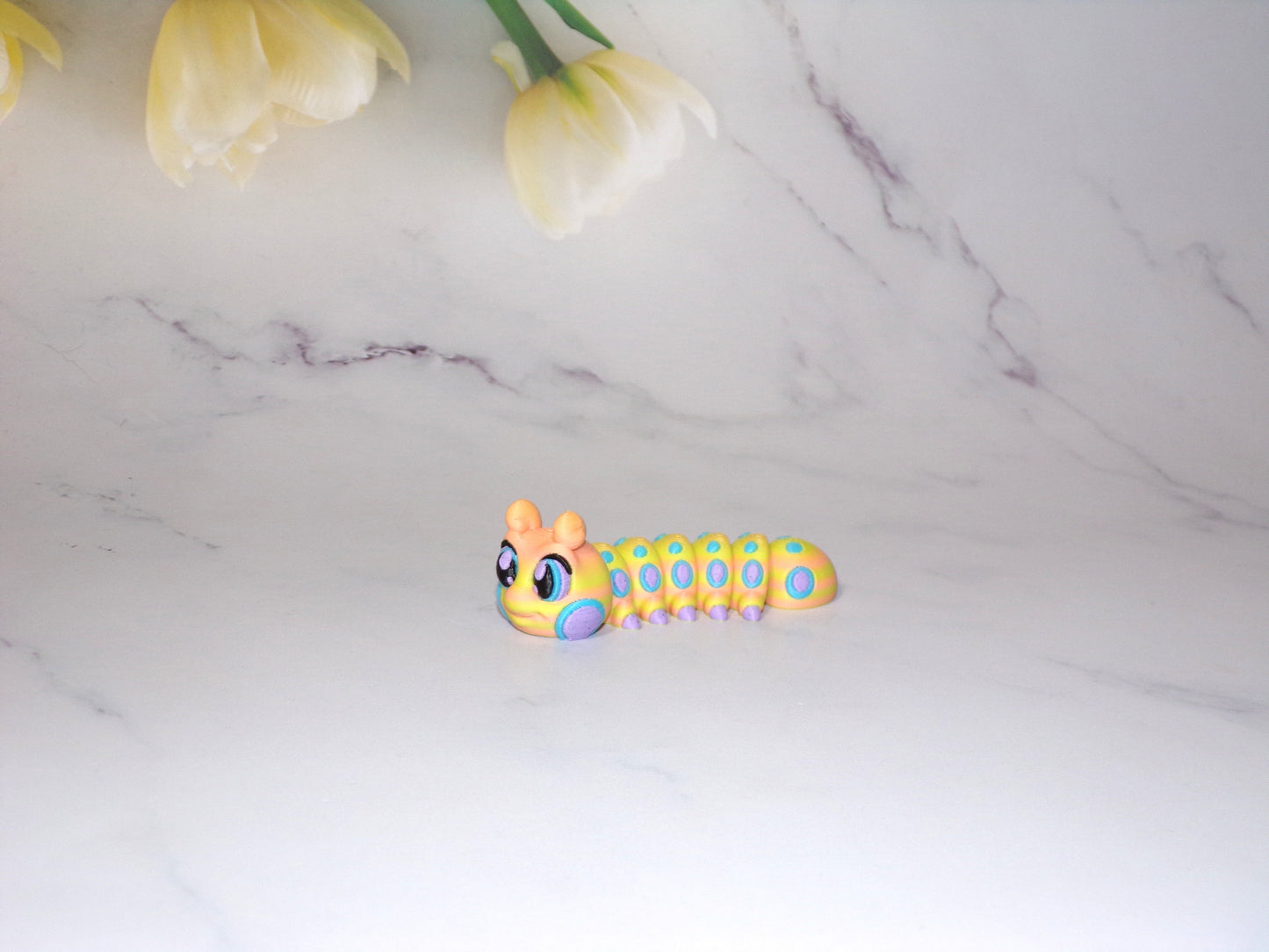 Caterpillar 3D Printed Articulated Flexi Fidget Figurine