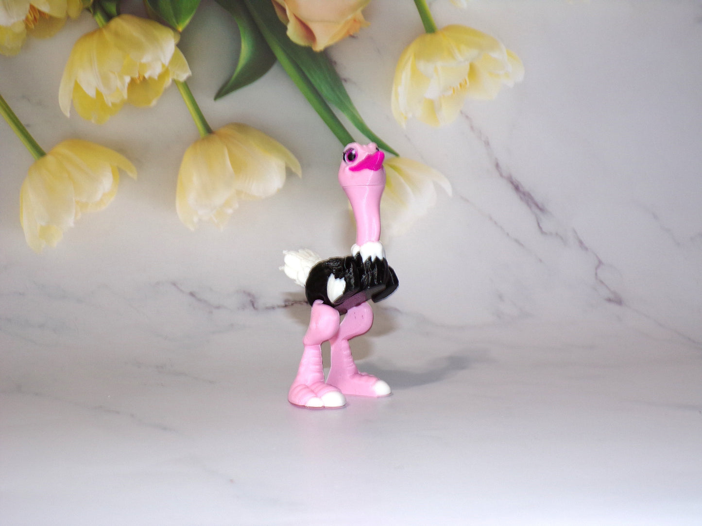 Ostrich or Flamingo 3D Printed Articulated Flexi Fidget Figurine