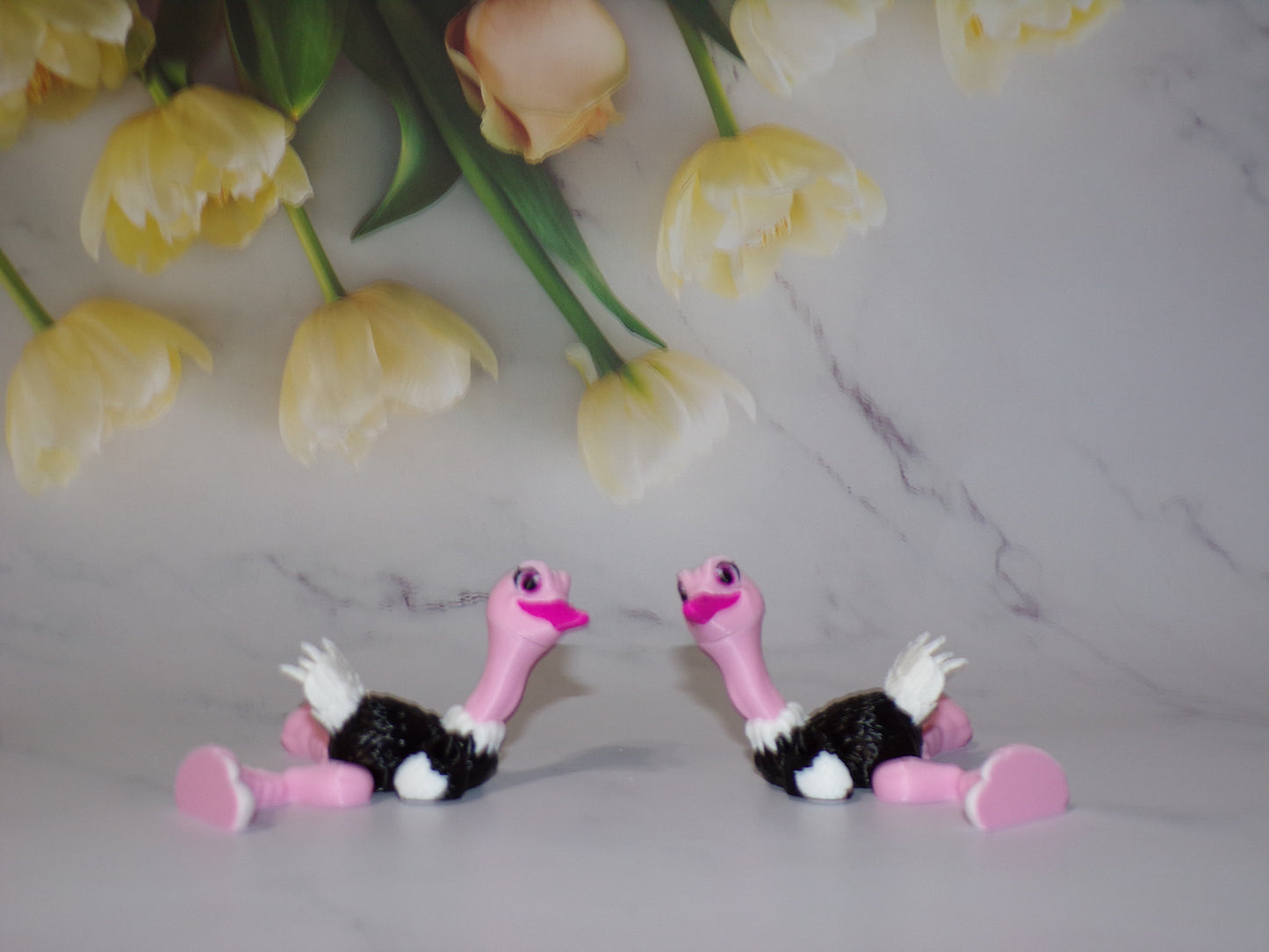 Ostrich or Flamingo 3D Printed Articulated Flexi Fidget Figurine