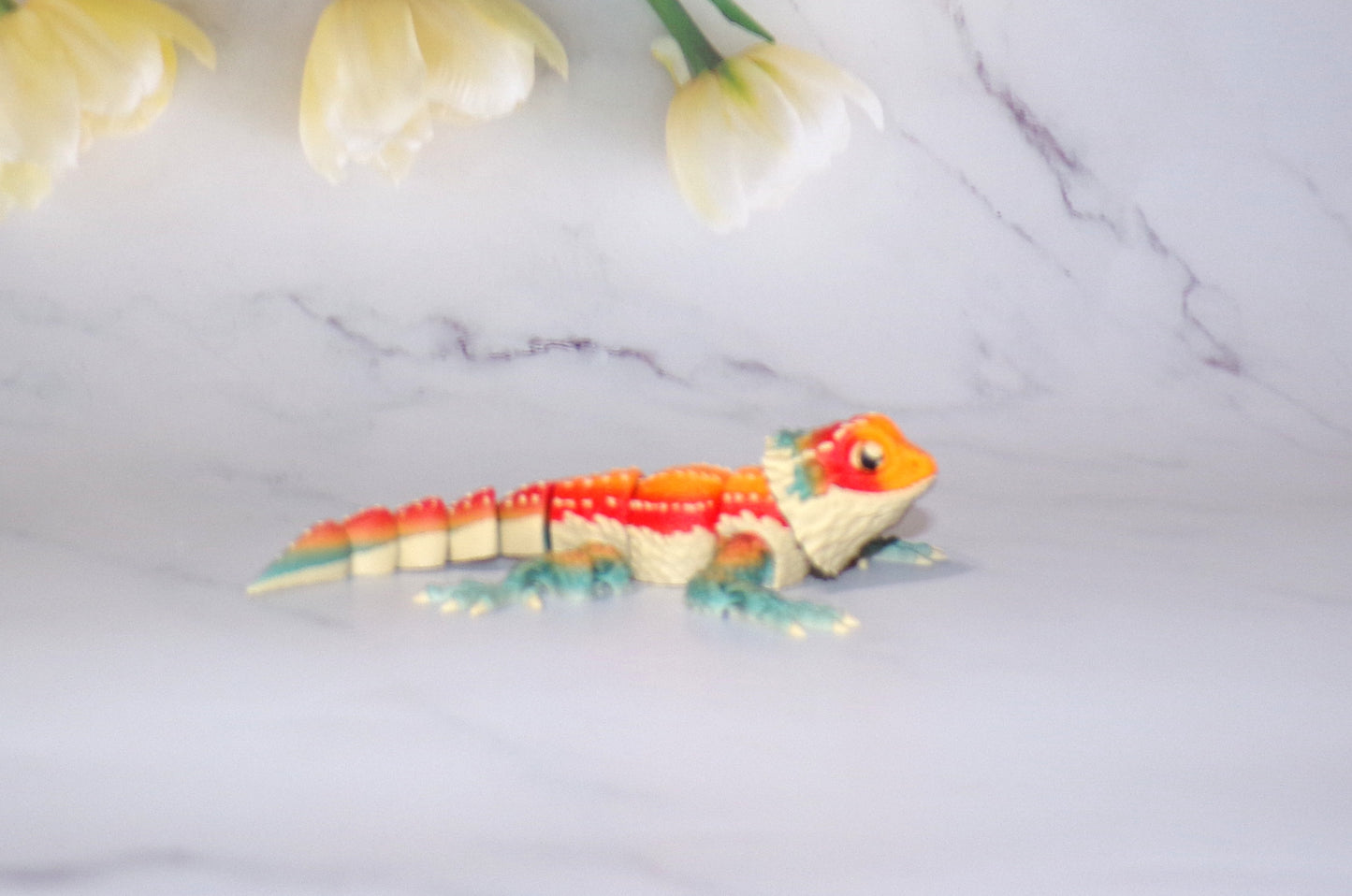 Bearded Dragon 3D Printed Articulated Flexi Fidget Figurine
