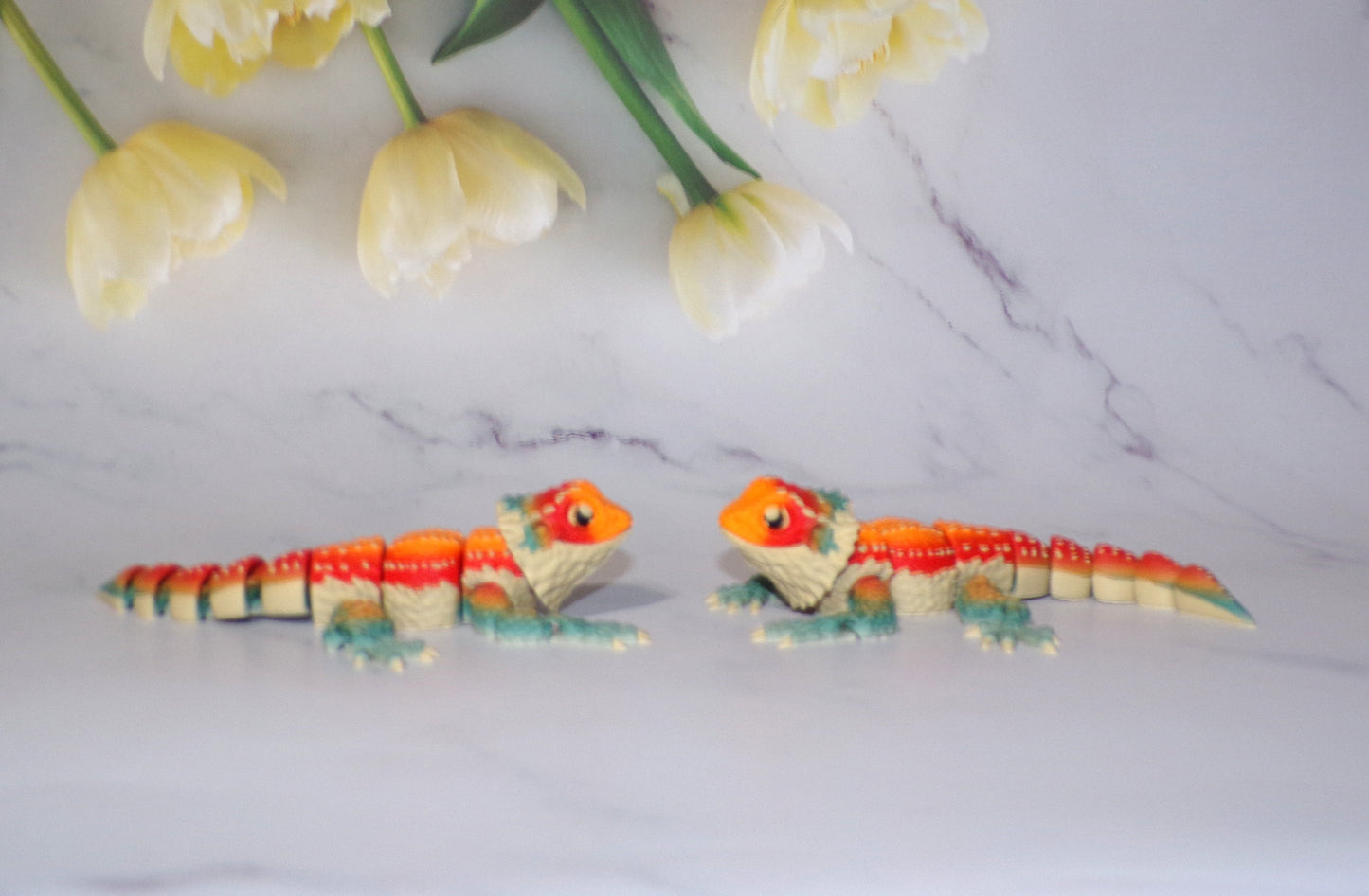 Bearded Dragon 3D Printed Articulated Flexi Fidget Figurine