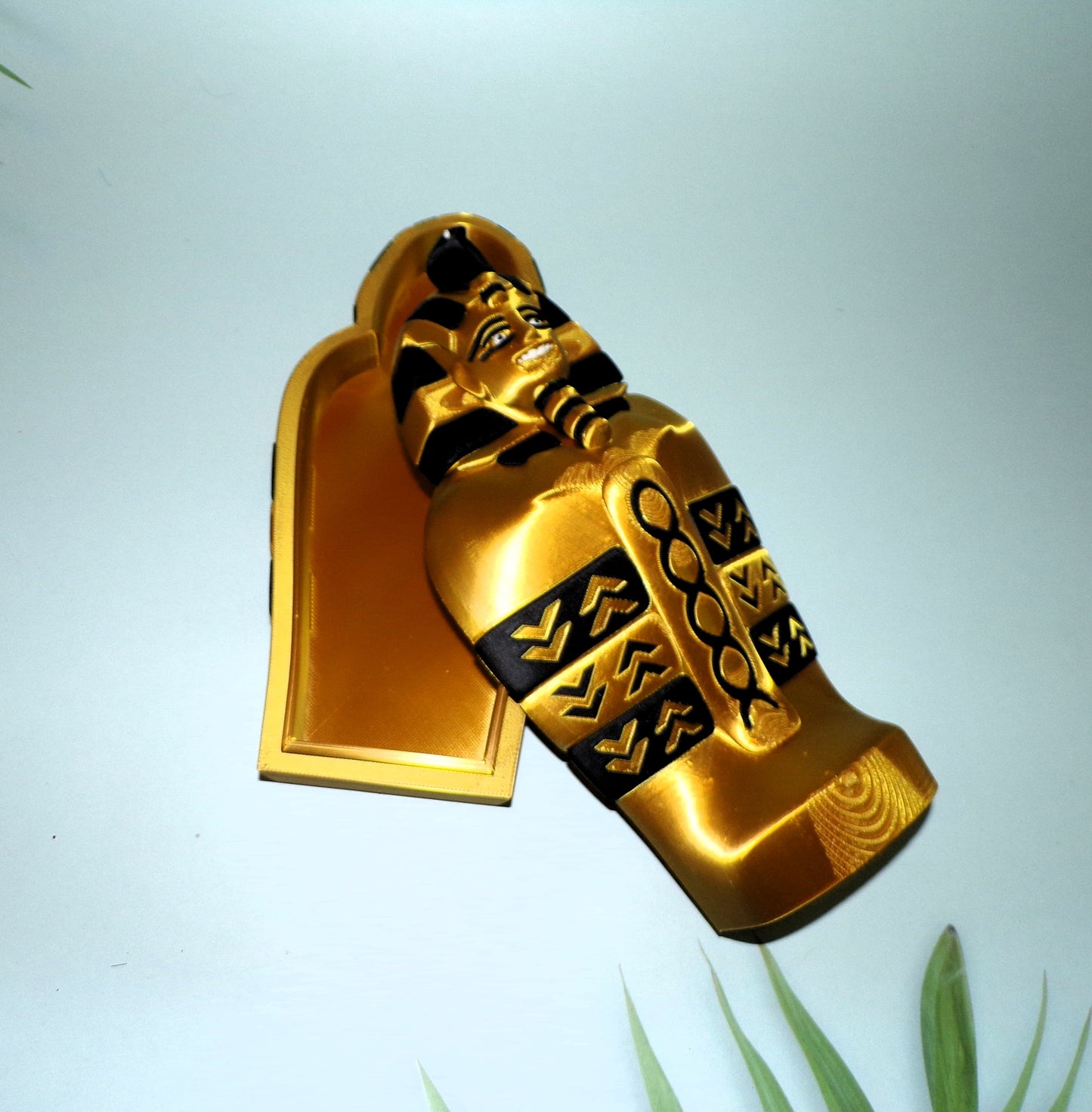 Mummy and Sarcophagus Set 3D Printed Articulated Figurine - Wonderland 3D Printing