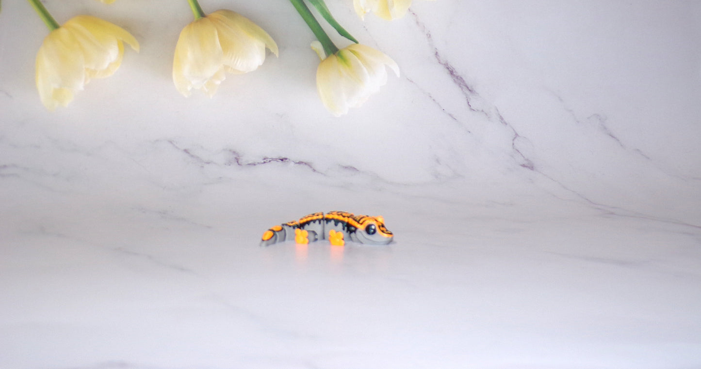 Mini Crested Gecko 3D Printed Articulated Flexi Fidget Figurine