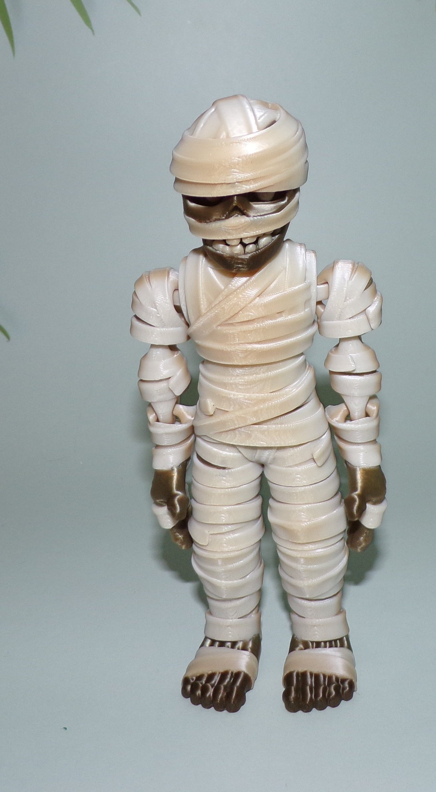 Mummy and Sarcophagus Set 3D Printed Articulated Figurine - Wonderland 3D Printing