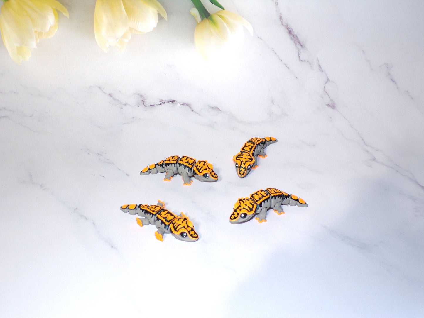 Mini Crested Gecko 3D Printed Articulated Flexi Fidget Figurine