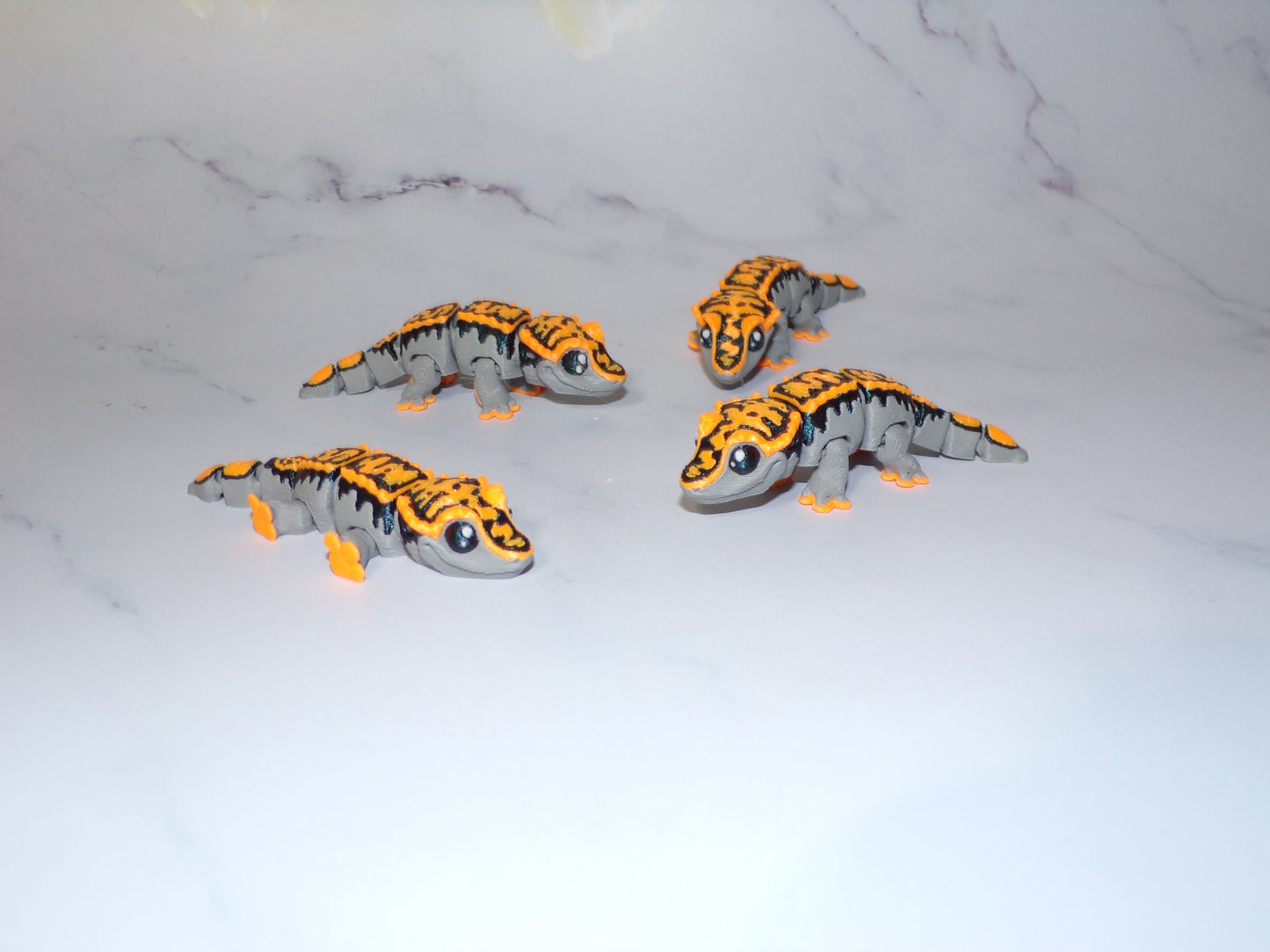 Mini Crested Gecko 3D Printed Articulated Flexi Fidget Figurine