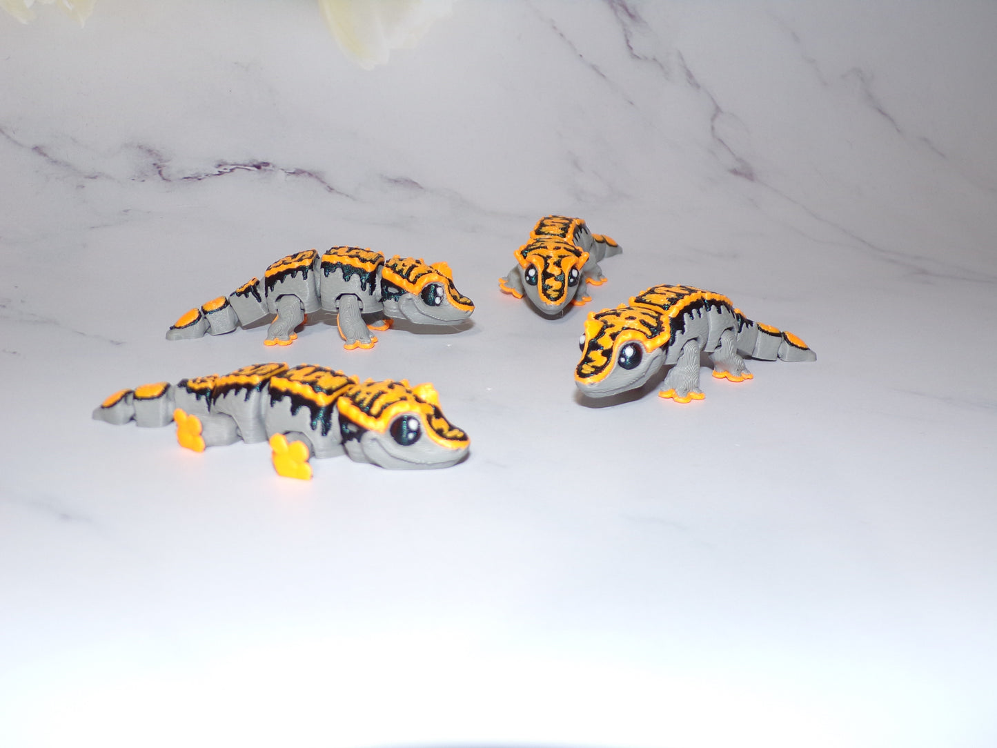 Mini Crested Gecko 3D Printed Articulated Flexi Fidget Figurine