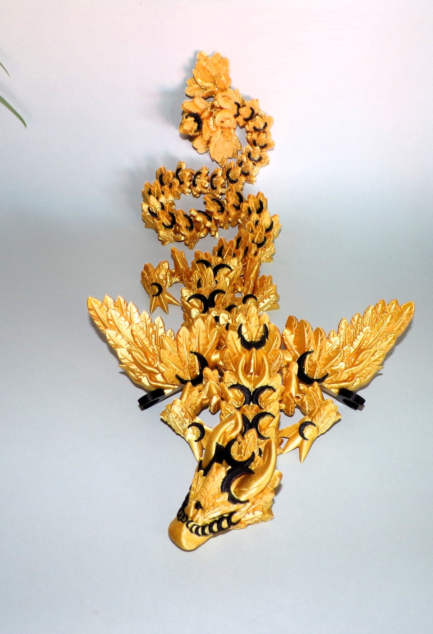 Lunar Dragon: 3D Printed Articulated Fidget Toy - Wonderland 3D Printing