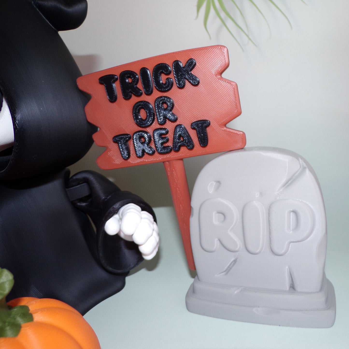 Grim Reaper 6 Piece Set 3d printed Articulated Halloween Figurines - Wonderland 3D Printing