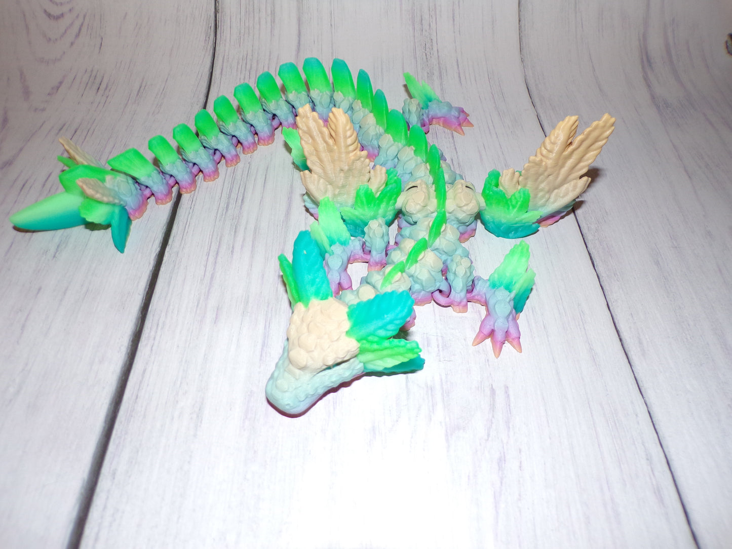 Axolotl Winged Dragon 3D Printed - Wonderland 3D Printing