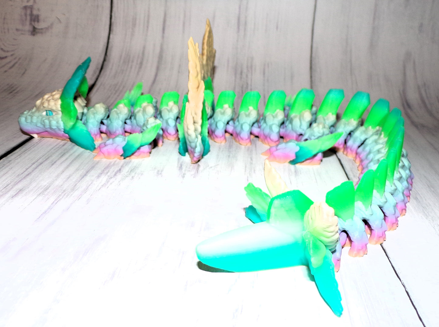 Axolotl Winged Dragon 3D Printed - Wonderland 3D Printing