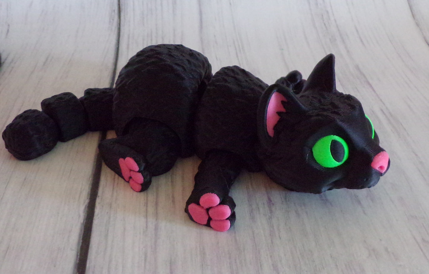 Cat 3d printed Articulated figurine - Wonderland 3D Printing
