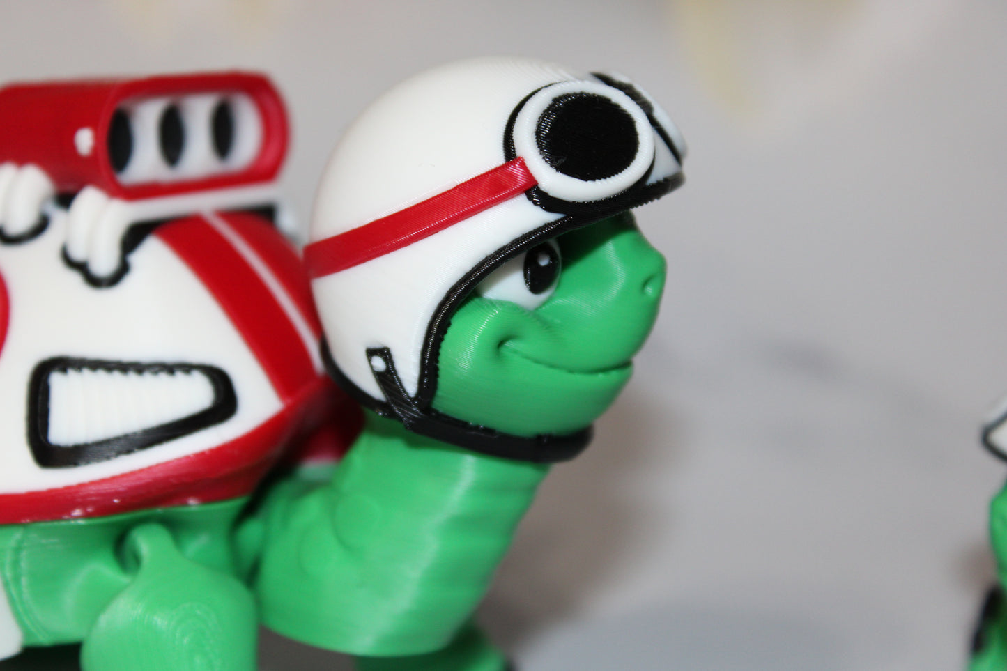 Racing Turtle 3d printed articulated Flexi Fidget Toy