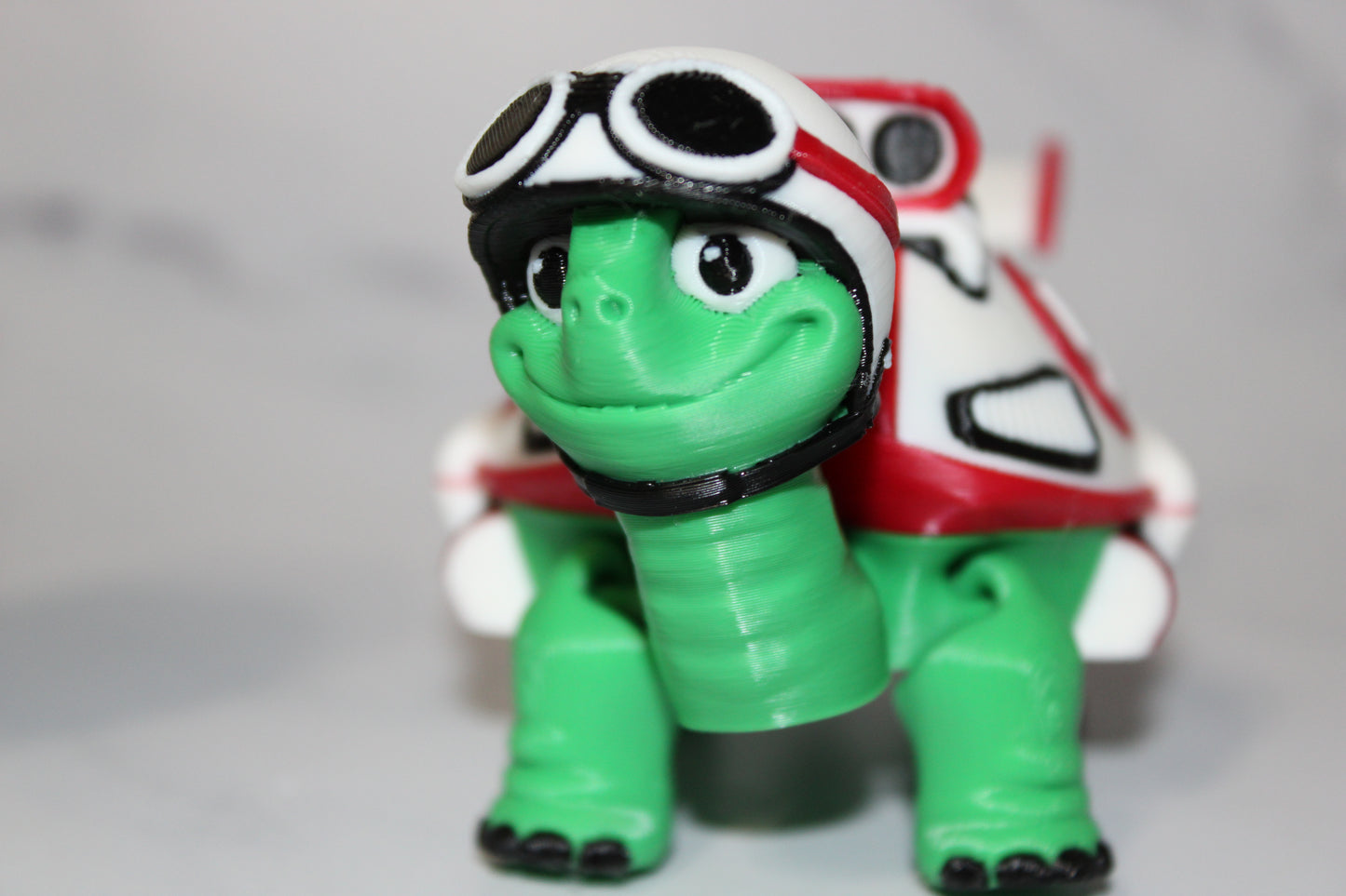 Racing Turtle 3d printed articulated Flexi Fidget Toy