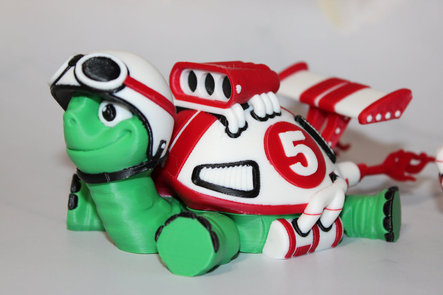 Racing Turtle 3d printed articulated Flexi Fidget Toy