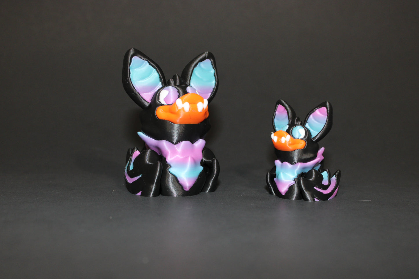 Spooky Ducks Articulated Bat duck or Skeleton Duck -3D printed Flexi Figurine