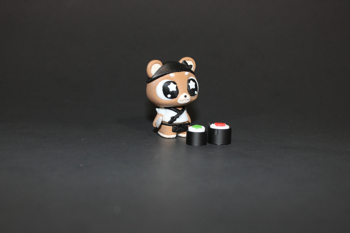 3D Printed Flexi Sushi Bear with Tiny Sushi Rolls