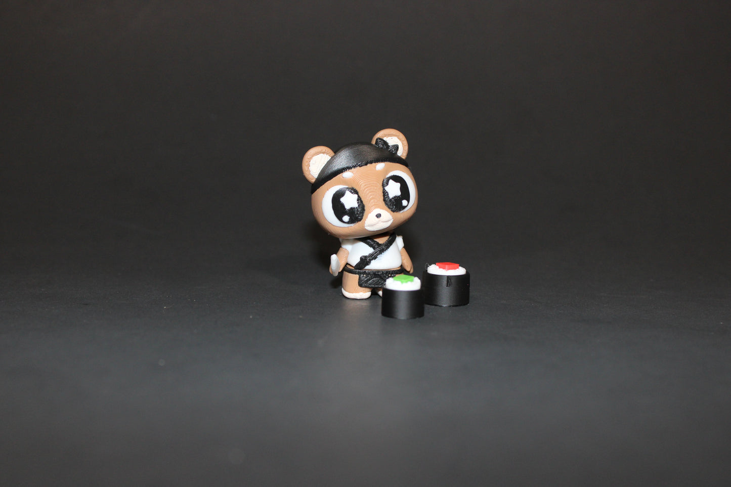 3D Printed Flexi Sushi Bear with Tiny Sushi Rolls