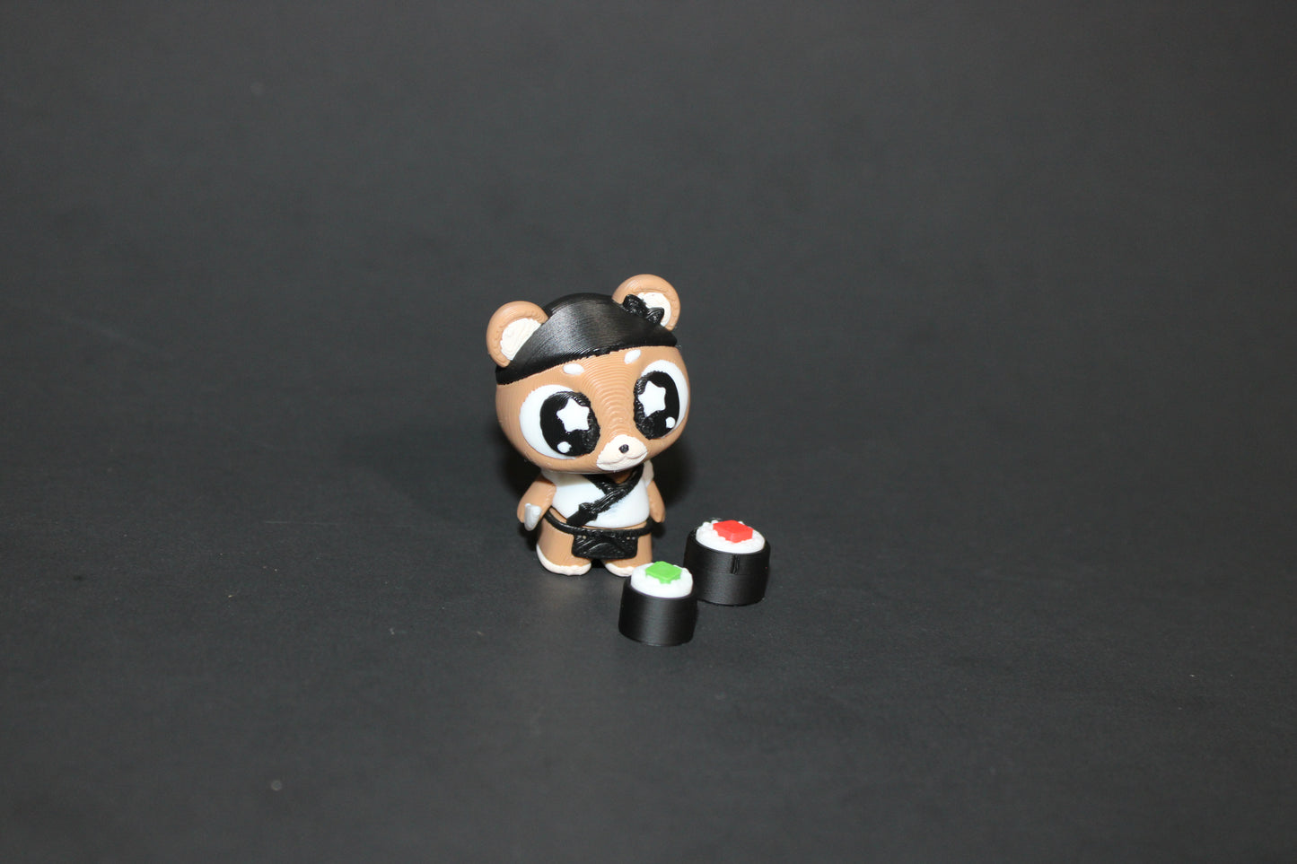 3D Printed Flexi Sushi Bear with Tiny Sushi Rolls