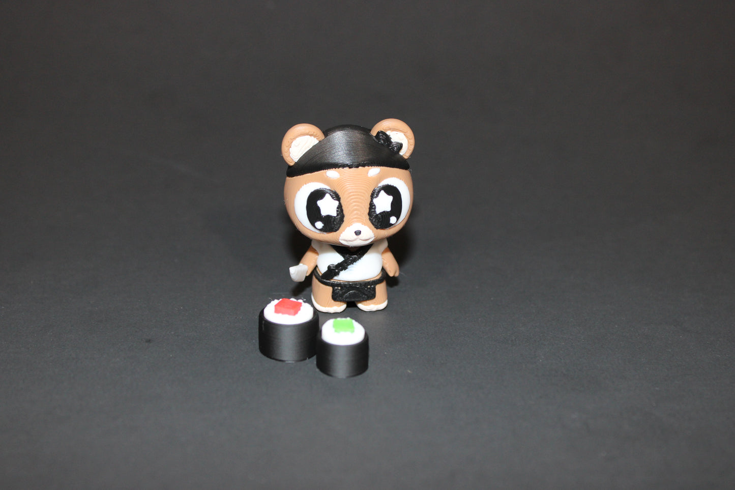 3D Printed Flexi Sushi Bear with Tiny Sushi Rolls