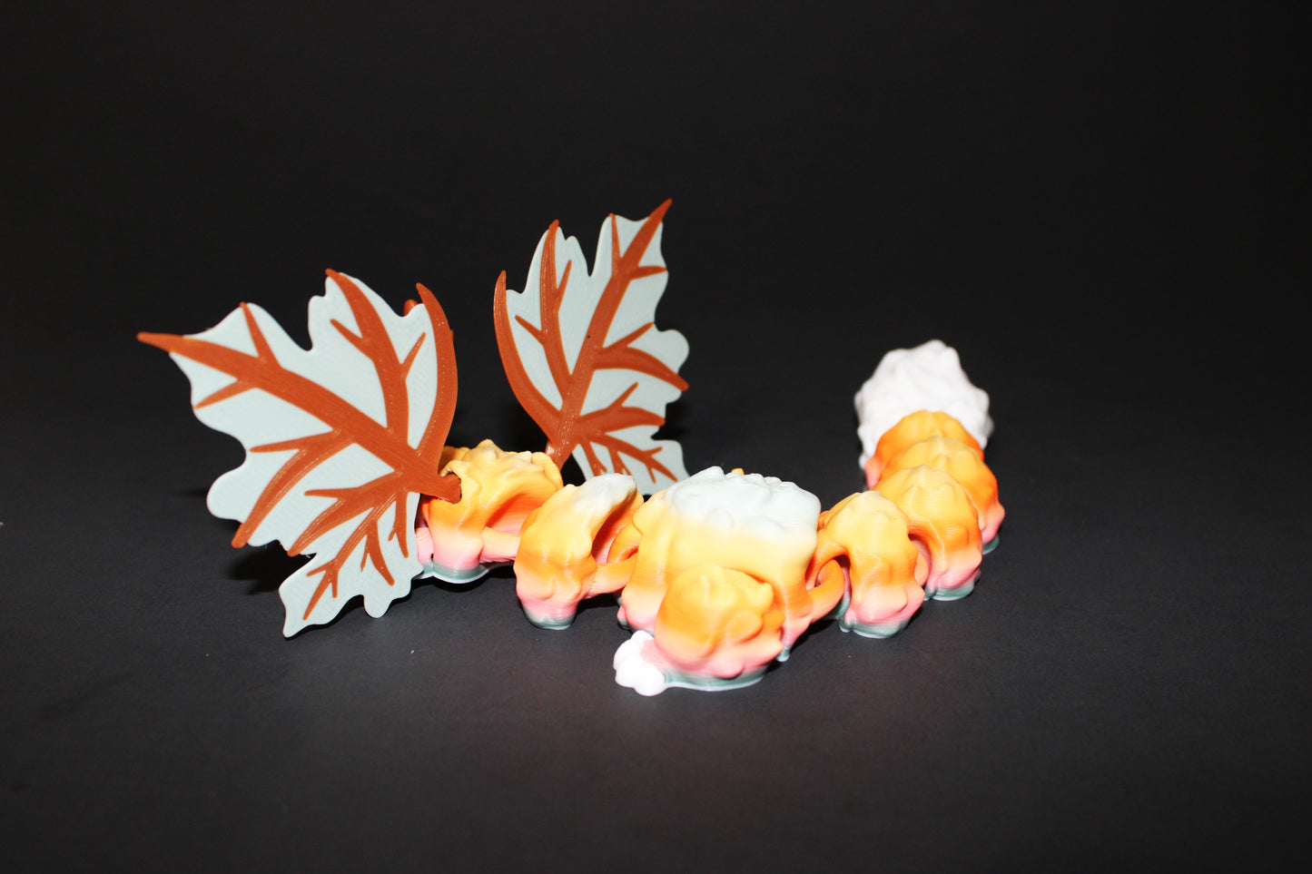 Woodland Spirit Dragon: 3D Printed Articulated Fidget Toy-8.25" Long