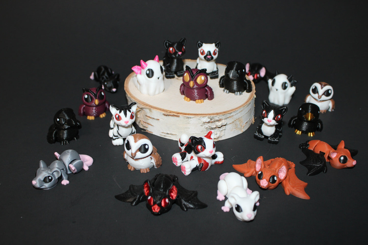 Mini 2 in Spooky Hatchlings: Full Color 3D Printed Articulated Flexi Figurine