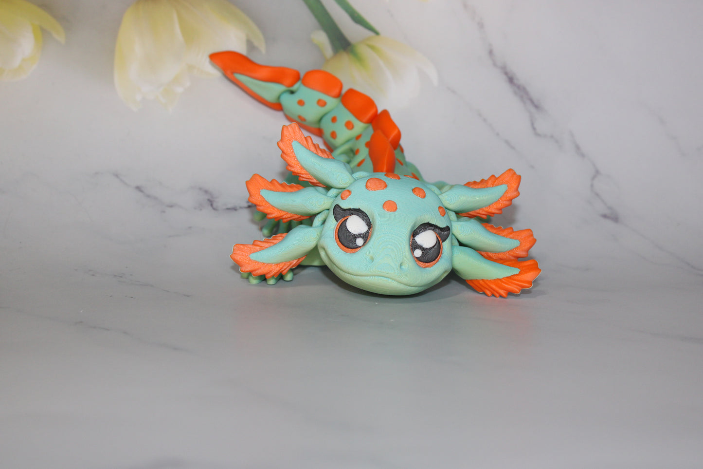 Axolotl 3D Printed Articulated Figurine