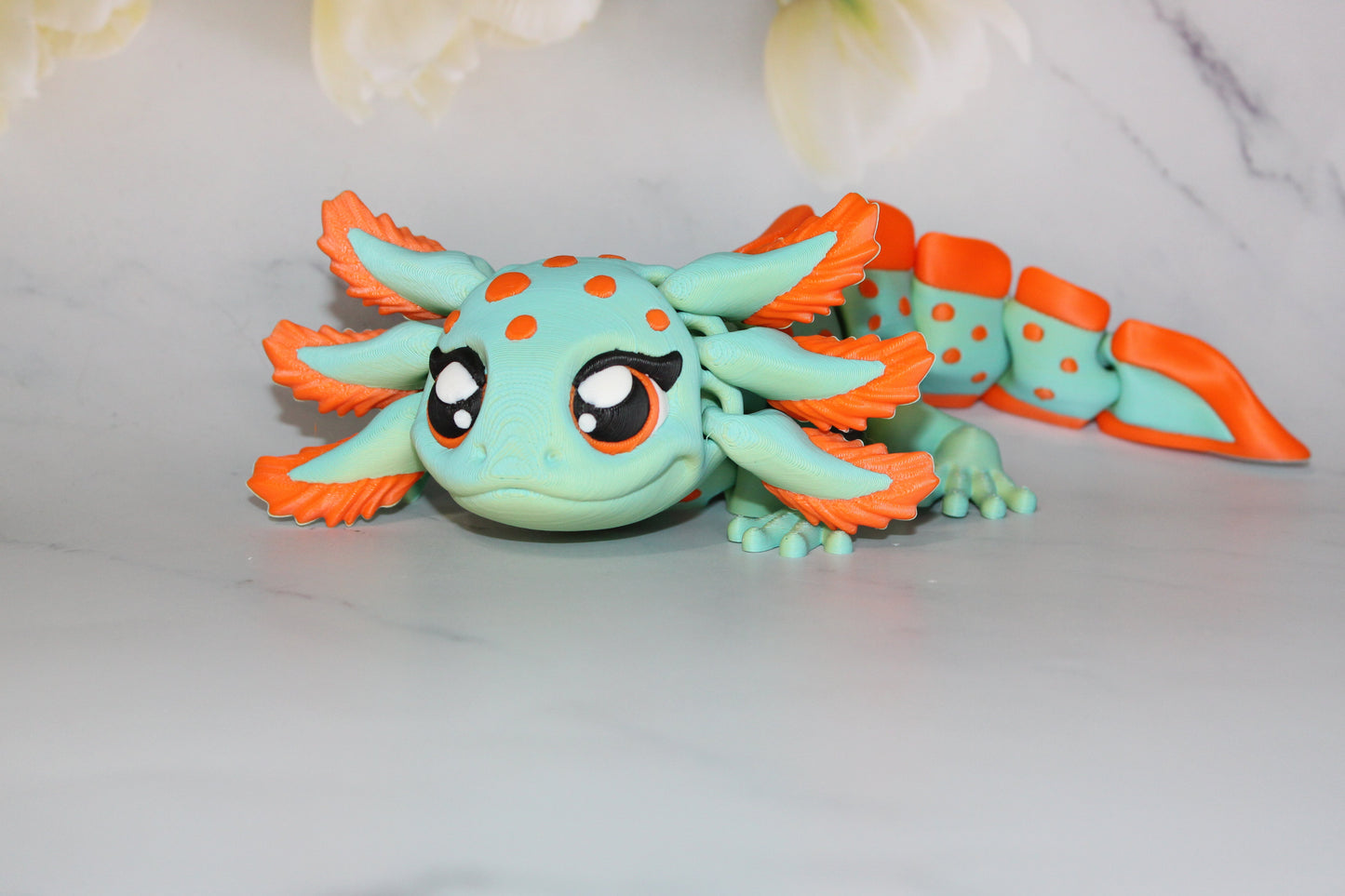 Axolotl 3D Printed Articulated Figurine