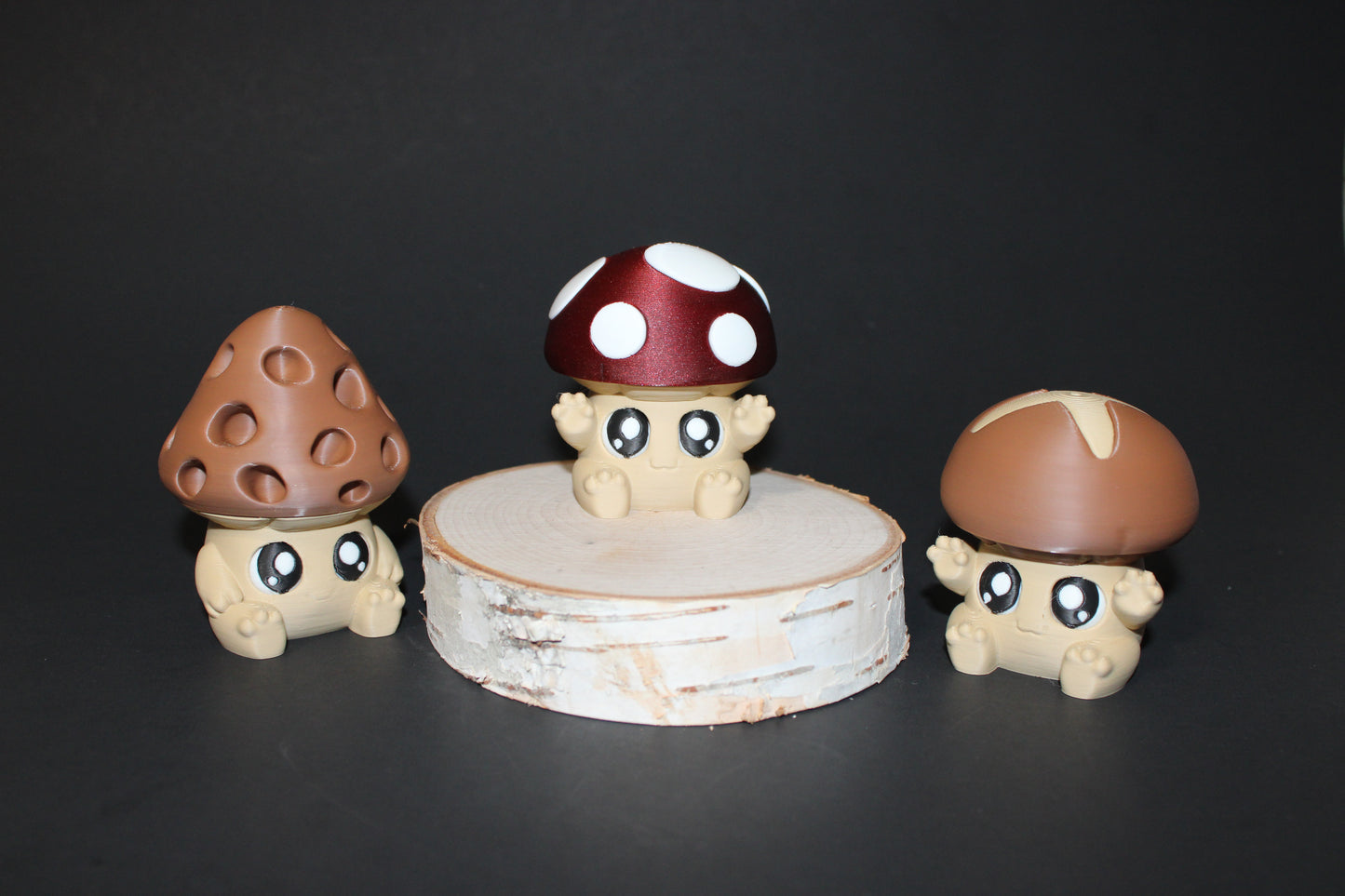 3D Printed Fidget Figurine: Build your own Mushling-2.5 inches tall