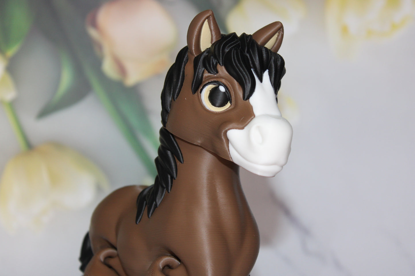 Clydesdale Horse 3d printed articulated Flexi Fidget Toy