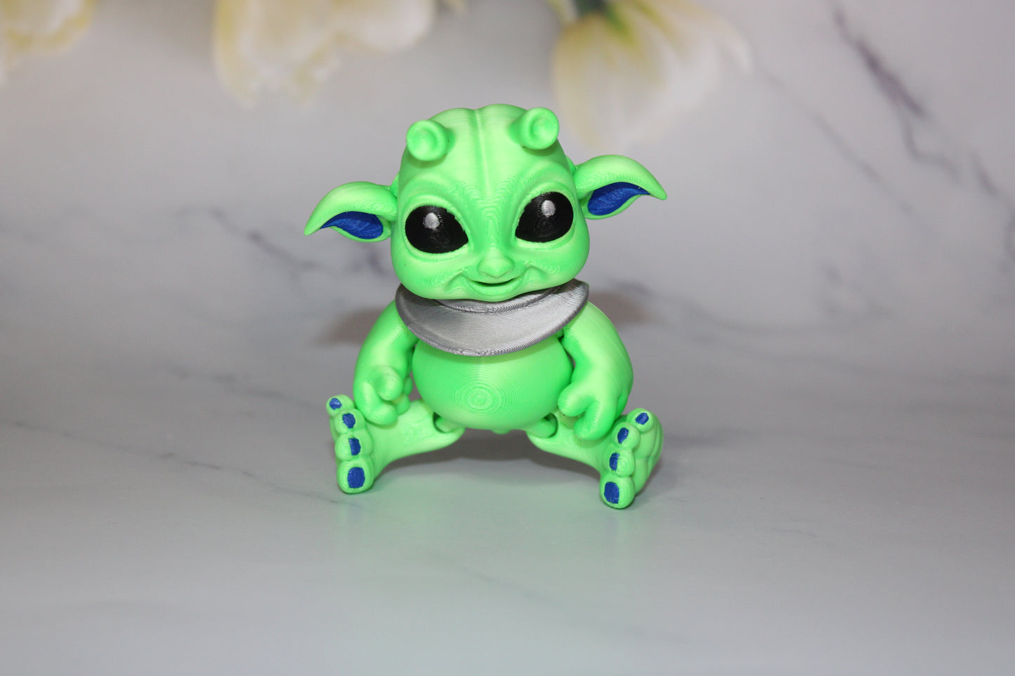 Alien baby 3D Printed Articulated Flexi Fidget Figurine