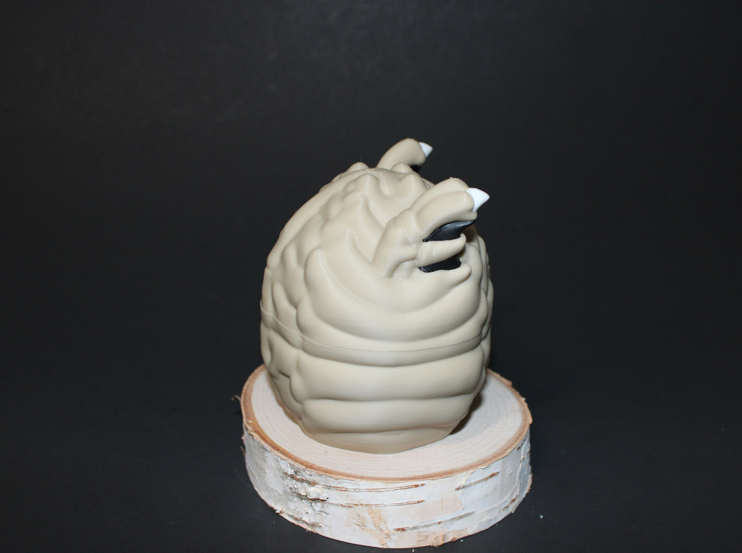 3D Printed Skelly Dragon with Egg 3.75" Long- Egg is 4" Tall