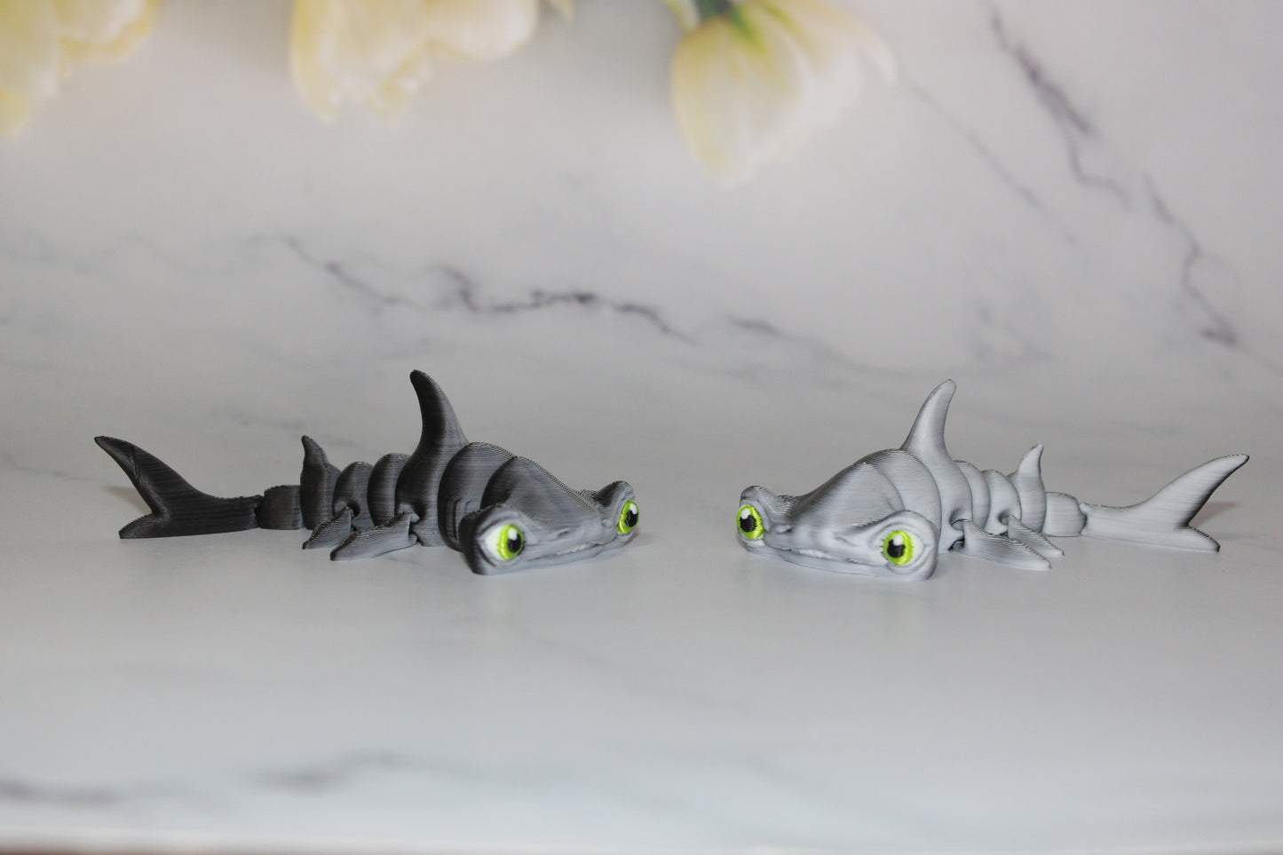 Hammerhead Shark 3D Printed Articulated Flexi Fidget Figurine