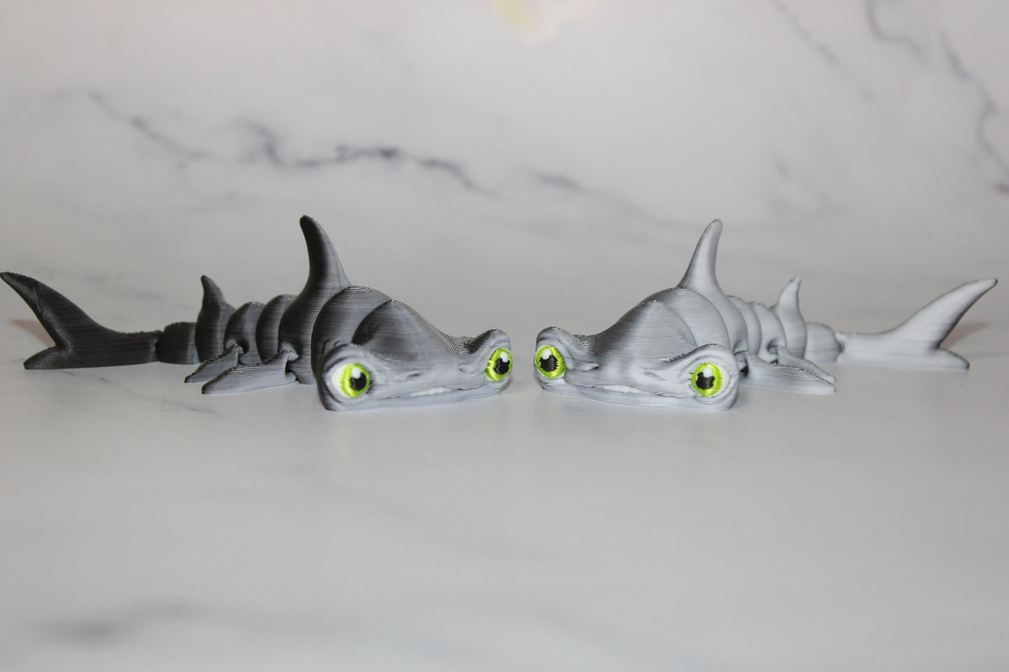 Hammerhead Shark 3D Printed Articulated Flexi Fidget Figurine